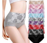 Culotte anti-fuite pour plus de 60 #s, culotte d'incontinence, culotte taille haute pour femme, 8 pièces., L