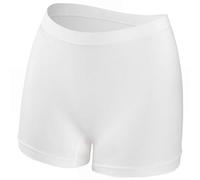 Culotte Anti-Transparence Femme Shorty Modèle À Porter Seul Ou en sous-Vêtement Basique pour Yoga, Sport, Robe Été Taille Haute Anti-Traces Confection Coton Doux Respirable (Blanc,XL)