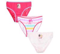 Culotte Barbie Set 3 Pièces Slip Sous-vêtements pour Enfants 100% Coton en Boîte, multicolore, 6-8 ans