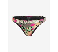 Culotte bikini Roxy Printed Beach Classics Low vert rose orange femme - S