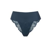 Culotte brésilien échancré taille haute femme Lisca Charisma Bleu 44