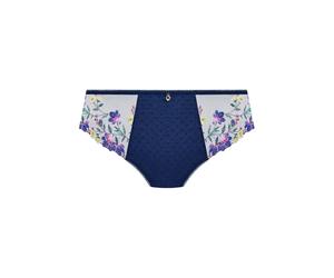 Culotte brodÃ©e floral femme Fantasie Marie Bleu M