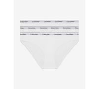 Culotte Calvin Klein Modern Logo blanc (3 unités) - XL