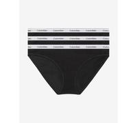 Culotte Calvin Klein Modern Logo noir blanc (3 unités) - XL