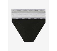 Calvin Klein 3 Pack Bikini Low-Rise 000Qd5207E Culottes, Multicolore (Black/White/Grey Heather), XS Femme
