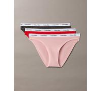 Culotte Calvin Klein Modern Logo rose rouge noir 3 unités - XL