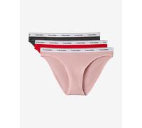 Culotte Calvin Klein Modern Logo rose rouge noir 3 unités - XS