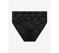 Calvin Klein Femme Lot de 3 Slips Bikini Stretch, Noir (Black/Black/Black), XS