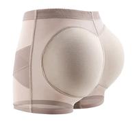 Culotte Couleur Chair Femme Leggings Femme Blanc Pantalon ventre femmes fesses fesses fesses hanche levage pantalon avec coussinets Pp pêche hanche plat Angle taille Corset Minceur Femme (Beige, XL)
