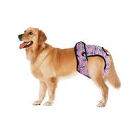 Culotte Courte Hygiénique pour Chien Grande Couche Adaptée pour Satsuma Labrador, Pantalon Physiologique Lavable pour Chien De Compagnie Fournitures De Soins Infirmiers(Pink,XS)