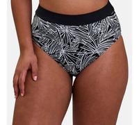 Sans Complexe-Culotte de Bain Taille Haute-Seychelles-Noir
