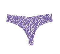 Culotte de bikini en polyester sans couture pour femme, conçue avec une longueur régulière et une élasticité modérée pour un confort tout au long de la journée (XL violet)