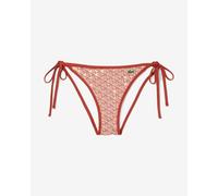 Culotte de bikini Lacoste Printed Swim rouge orange blanc femme - 36