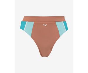 Culotte de bikini Puma Swim High Waist rose pêche blanc bleu femme - XL