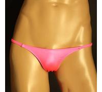 Culotte de bikini soyeuse taille basse pour homme, sous-vêtement léger et respirant, convient pour les vacances et le quotidien (S, rose)