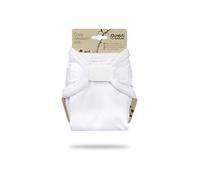 Culotte de Protection Petit Lulu | Couvre-couche | Naissance | Fermeture Auto-Agrippante | Réutilisable & Lavable | Étanche | Couches Lavables | Fabriqué en Europe (White)