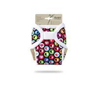 Culotte de Protection Petit Lulu | Couvre-couche | Naissance | Fermeture Auto-Agrippante | Réutilisable & Lavable | Étanche | Couches Lavables | Fabriqué en Europe (Colourful Hearts)