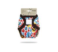 Culotte de Protection Petit Lulu | Couvre-couche | Naissance | Fermeture Auto-Agrippante | Réutilisable & Lavable | Étanche | Couches Lavables | Fabriqué en Europe (Jungle King)