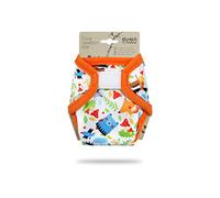 Culotte de Protection Petit Lulu | Couvre-couche | Naissance | Fermeture Auto-Agrippante | Réutilisable & Lavable | Étanche | Couches Lavables | Fabriqué en Europe (Crazy Animals)