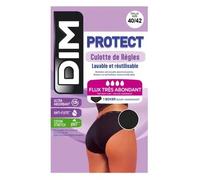Culotte de rÃšgles forme boxer flux trÃšs abondant femme DIM Protect Noir 44/46
