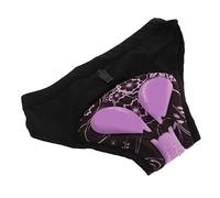 Culotte de Vélo pour Femme, Polyester Respirant, Silicone, évacuation de l'humidité, Short de Vélo rembourré 3D pour Femme, sous-vêtement pour l'équitation (XL)