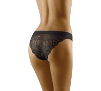 Culotte Dentelle Coton Femme Wolbar Eco Bu Noir Taille M