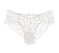 Culotte Dentelle Femme Sexy, Slips Femme Taille Mi-Haute Découpe Solide Transparent Élasticité sous-Vêtements avec Noeud Invisible Respirants et Confortables Chic et Charmant de Mode Culottes