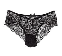 Culotte Dentelle Femme Sexy Slips Femme Taille Mi-Haute Découpe Solide Transparent Élasticité sous-Vêtements avec Noeud Invisible Respirants et Confortables Chic et Charmant de Mode Culottes