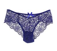 Culotte Dentelle Femme Sexy, Slips Femme Taille Mi-Haute Découpe Solide Transparent Élasticité sous-Vêtements avec Noeud Invisible Respirants et Confortables Chic et Charmant de Mode Culottes