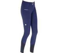 Culotte d'équitation Covalliero Detroit navy pour femmes, tissu fonctionnel, silicone, imperméable et coupe-vent, taille:36