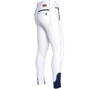Culotte d'équitation homme Fairplay Rhett blanche avec fond de jambe élastique, taille homme:46