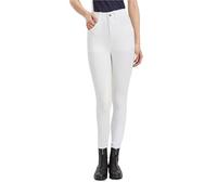 Culotte D'éQuitation Pantalon d'équitation for entraînement et compétition, résistant à l'usure, patch intérieur au genou, équipement, vêtements(White,29 (52-55kg))