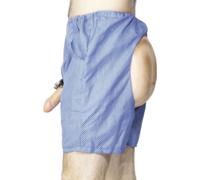 Culotte d'exhibitionniste bleu-blanc