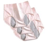 Culotte D'incontinence Urinaire, 3 Pcs Culotte D'incontinence Urinaire Lavable, avec Zone Absorbante Anti-Fuite, Sous-Vêtements Anti-fuites Protection À La Période