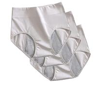 Culotte D'incontinence Urinaire Lavable avec Zone Absorbante Anti-Fuite pour Femmes Culotte Menstruelle Femmes sous-Vêtements Coton sous-vêtements Slip, Confortable, 3 Pièces