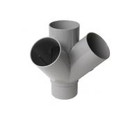 Culotte Double Pvc - Mâle / Femelle - 67 Degrés30 - Equerre - Diamètre 100 Mm - Nicoll At16