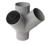 culotte double pvc - mâle / femelle - 67 degrés30 - equerre - diamètre 100 mm - nicoll at16