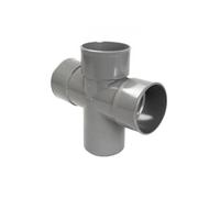 Nicoll Culotte double PVC RT18 mâle/femelle 87°30 parallèle diamètre 100 mm
