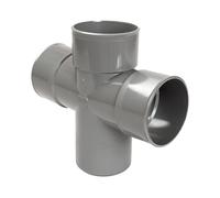 culotte double pvc - mâle / femelle - 87 degrés30 - parallèle - diamètre 100 mm - rt18