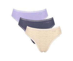 Culotte échancrée femme Sloggi Go Crush (x3) Violet 2XL