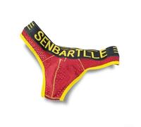 Culotte élastique pour homme conçue avec une grande poche et une taille basse confortable (2XL rouge)