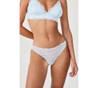 Culotte en dentelle irisée - Idole - 40 - Bleu - Femme - Etam