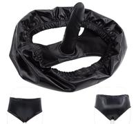 Culotte en latex avec Dildo-Anal-Plug 13 cm amovible - Slip de chasteté féminin style BDSM - accessoire érotique intime pour jeux fétichistes et contrôle