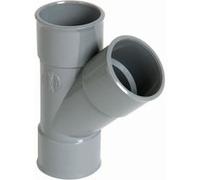 Culotte et embranchement NICOLL simple femelle-femelle à 45° - PVC gris - Ø 40 mm - BH144 gris G
