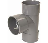 Culotte et embranchement NICOLL simple femelle-femelle à 87°30 - PVC gris - Ø 100 mm - BT188