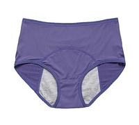 Culotte Femme Coton pour Règles Taille Mi-Haute Grande Taille, Slip Femme Menstruel Anti-Fuite, Culotte De Protection Périodique 80-300 Jin, Hygiénique