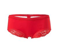 Culotte Femme Coton Taille Haute Brève avec Dos Ajouré Et Motifs Strass, Taille Basse Design Sexy, Confortable pour Un Look Séduisant, Slips