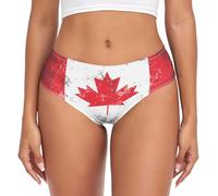 Culotte Femme Drapeau Grunge du Canada en Érable Bas De Bikini 3XL