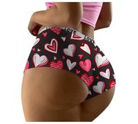 Culotte Femme sans Couture - Culotte Femme Séduisante à Imprimé Romantique pour Célébrer la Saint-Valentin avec Élégance et Confort Exceptionnel