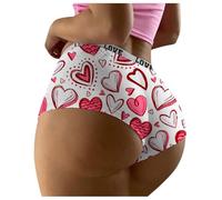 Culotte Femme sans Couture - Culotte Femme Séduisante à Imprimé Romantique pour Célébrer la Saint-Valentin avec Élégance et Confort Exceptionnel